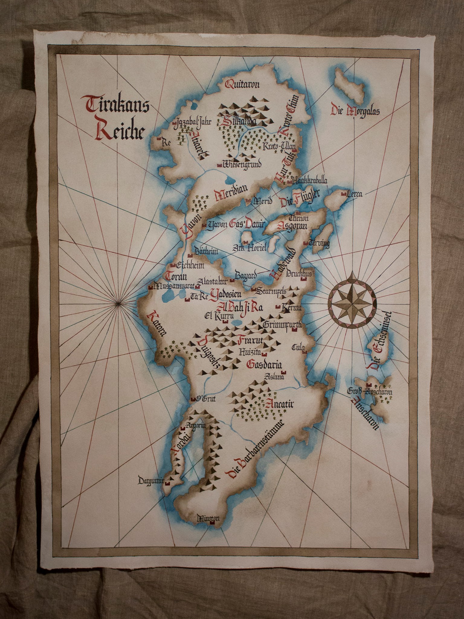 Karte Tirakans